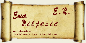 Ema Milješić vizit kartica